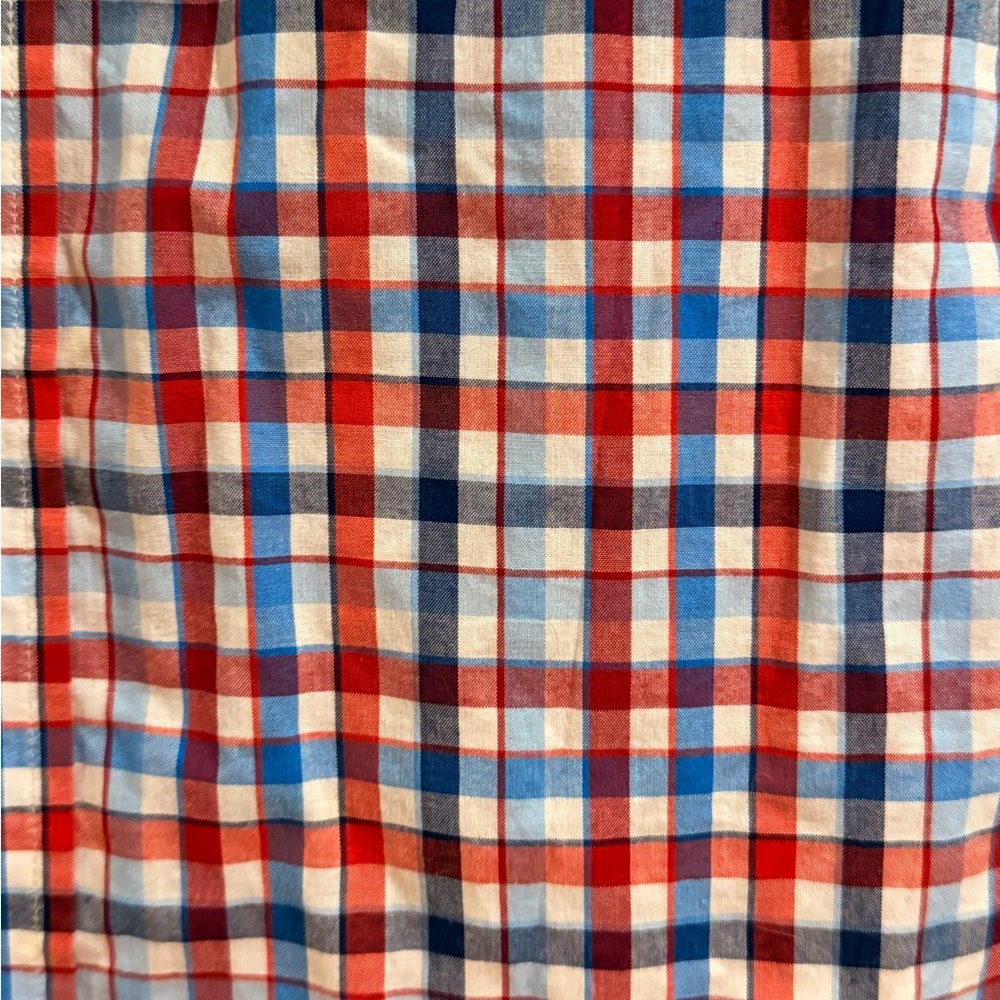Saddlebred men’s button up short sleeved shirt size large EUC - Picture 3 of 4